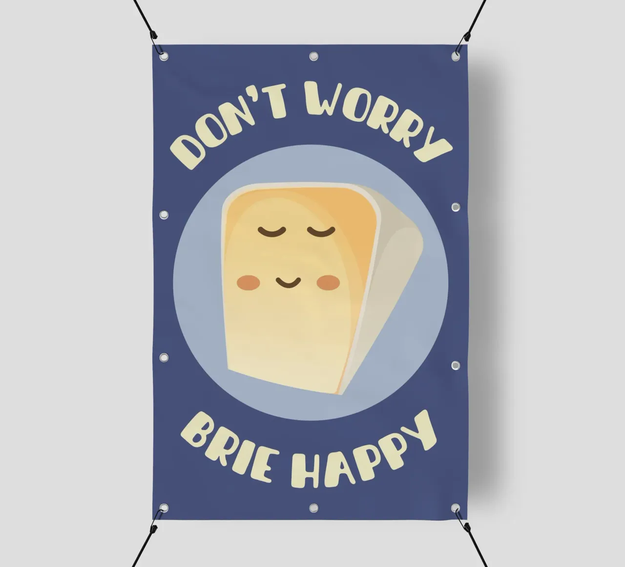 Don't worry brie happy telo in pvc da Punderful Day