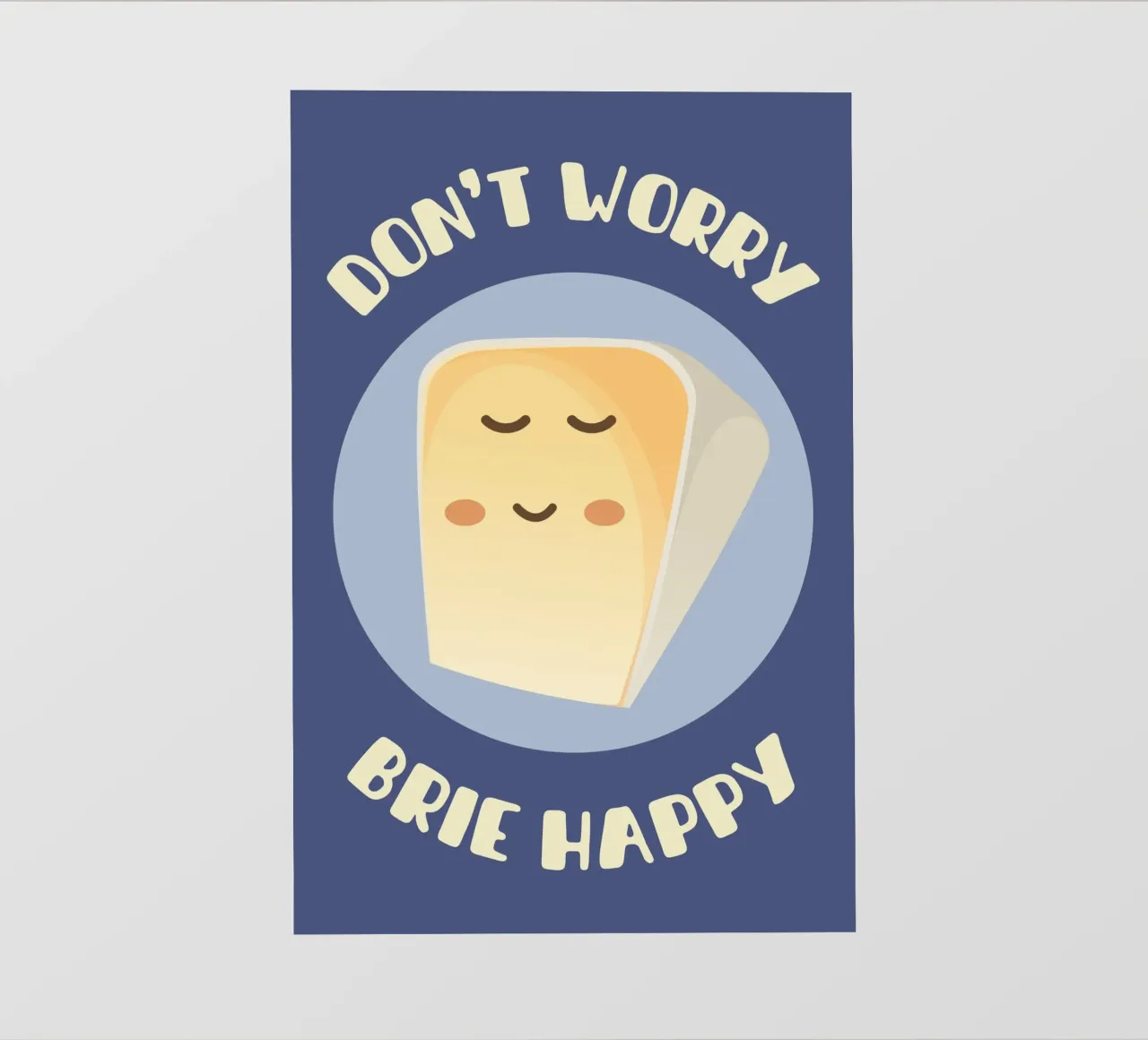 Don't worry brie happy telo in pvc da Punderful Day