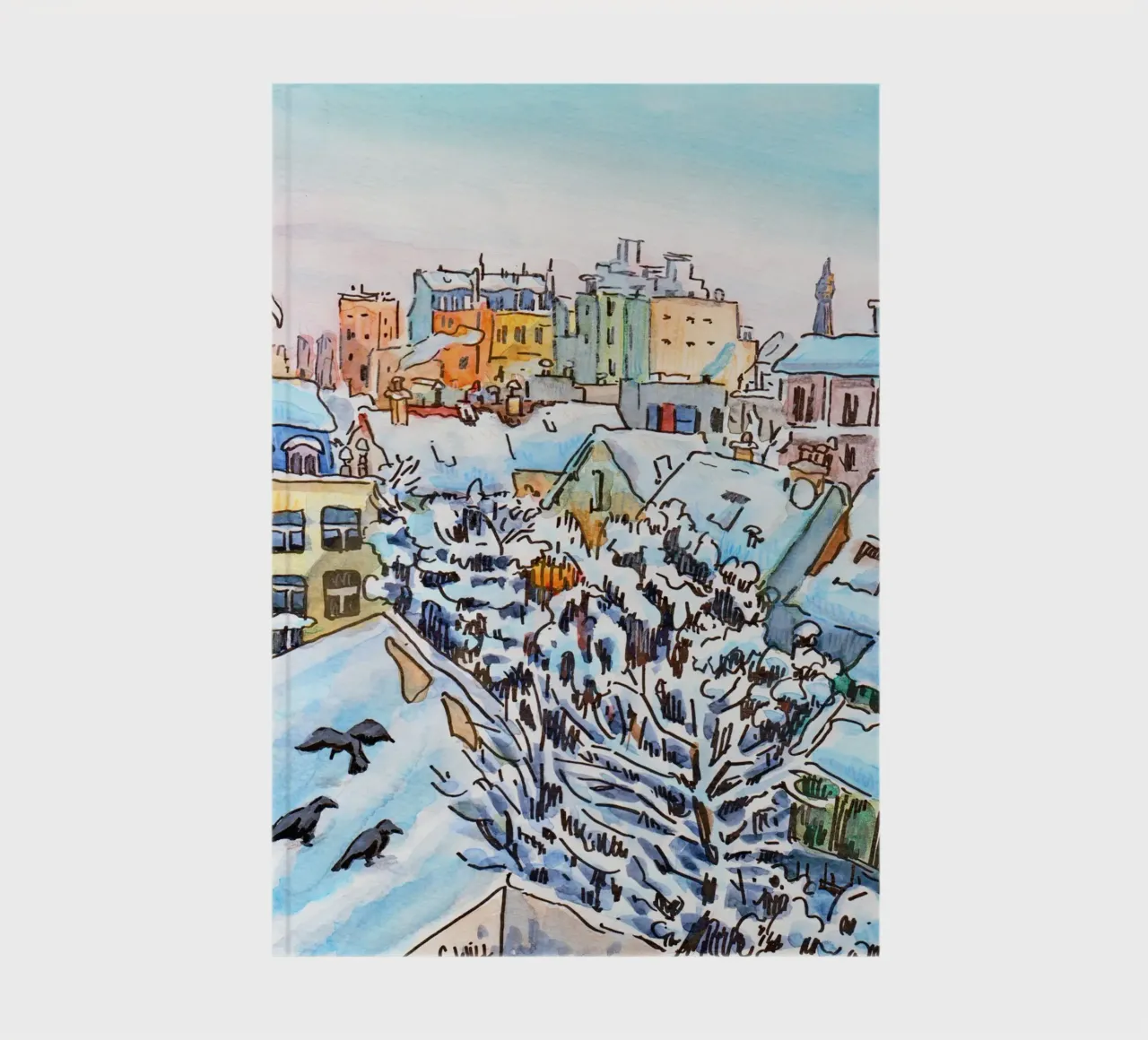 Tetti innevati a Vanves diario da C.WILL