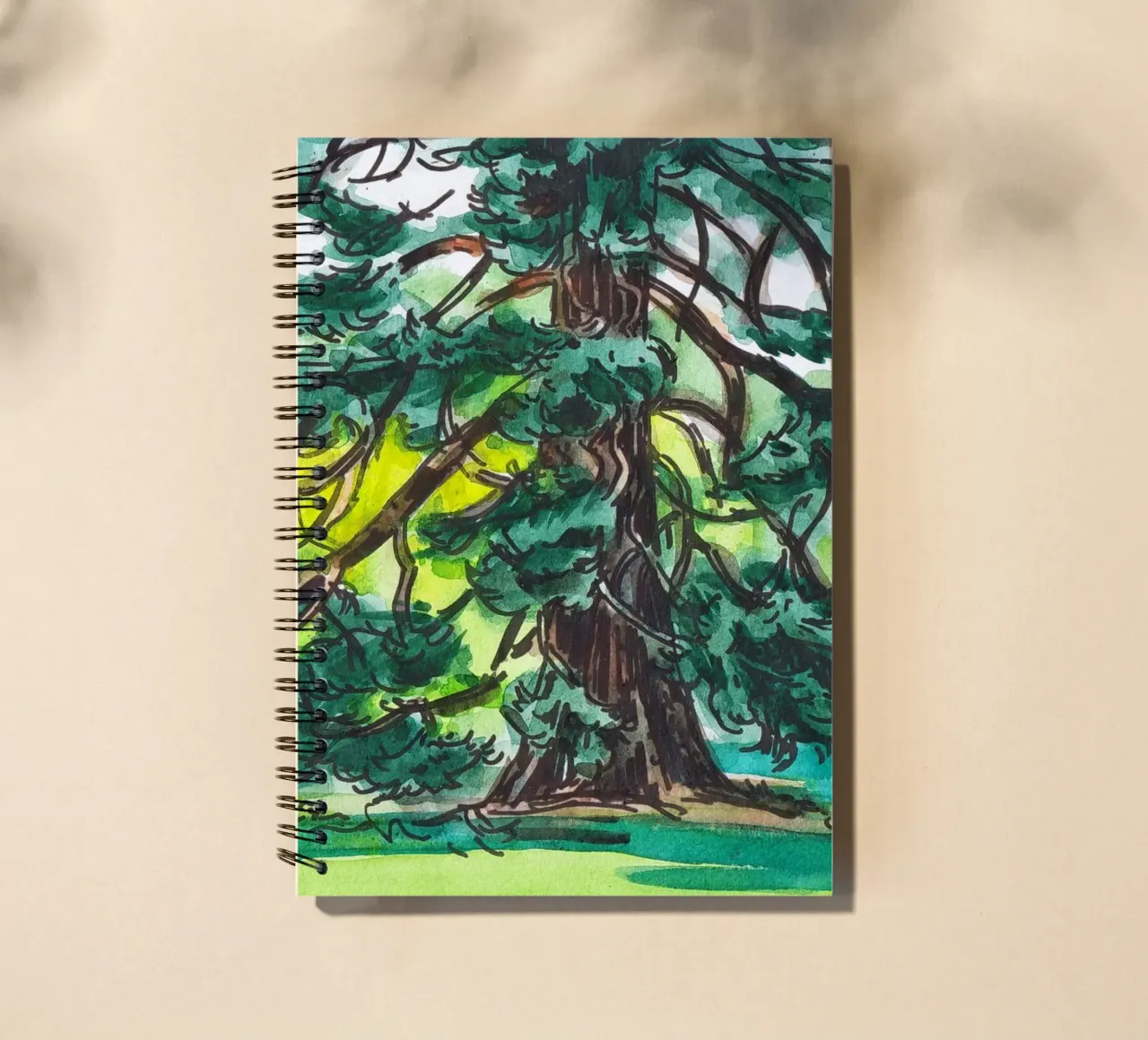 Cedre in the park spiral notebook by C.WILL