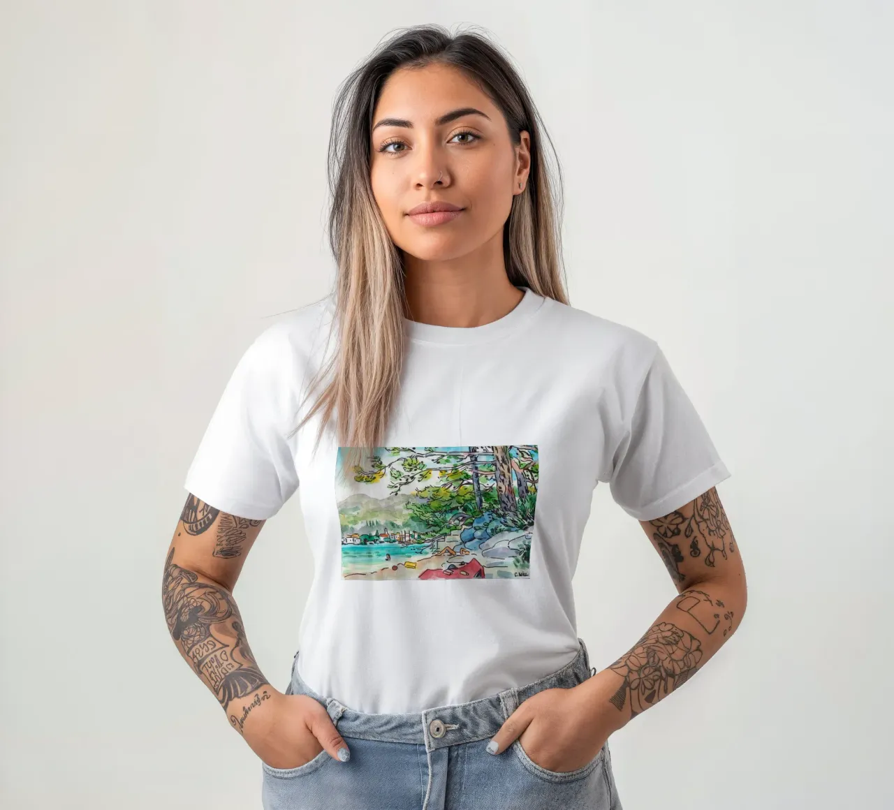 Slano in Croazia t-shirt da C.WILL