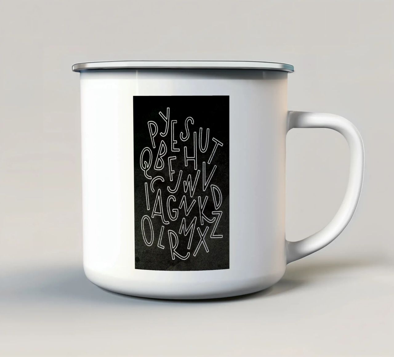 All the Letters tazza in smalto da Summerchamps