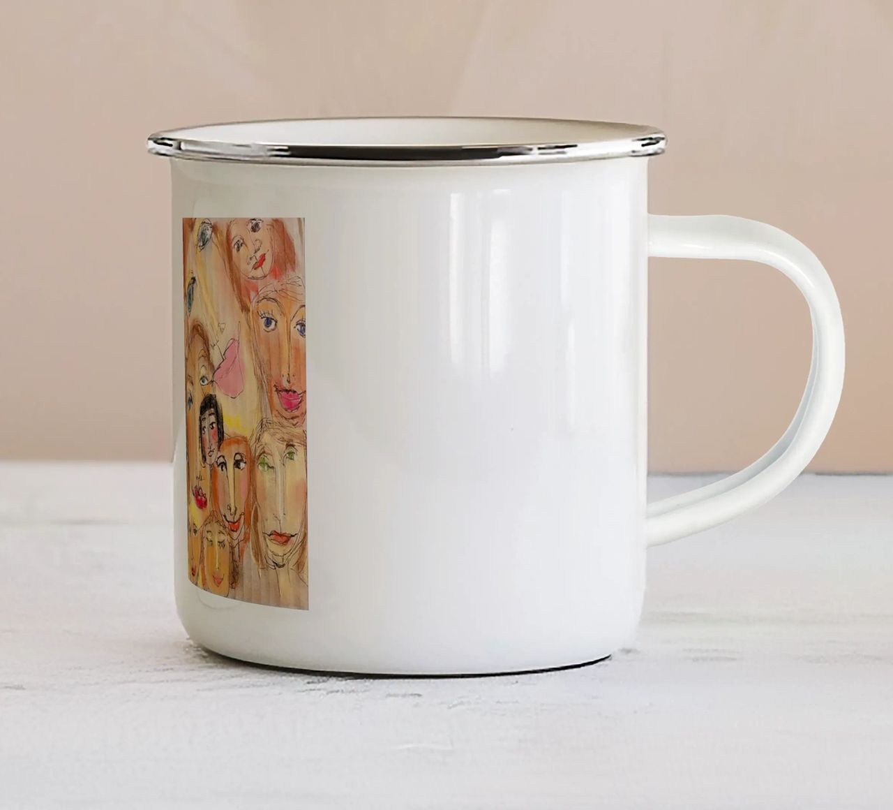 People tazza in smalto da MissVeroonica