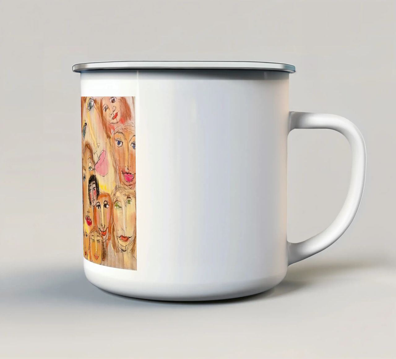 People tazza in smalto da MissVeroonica