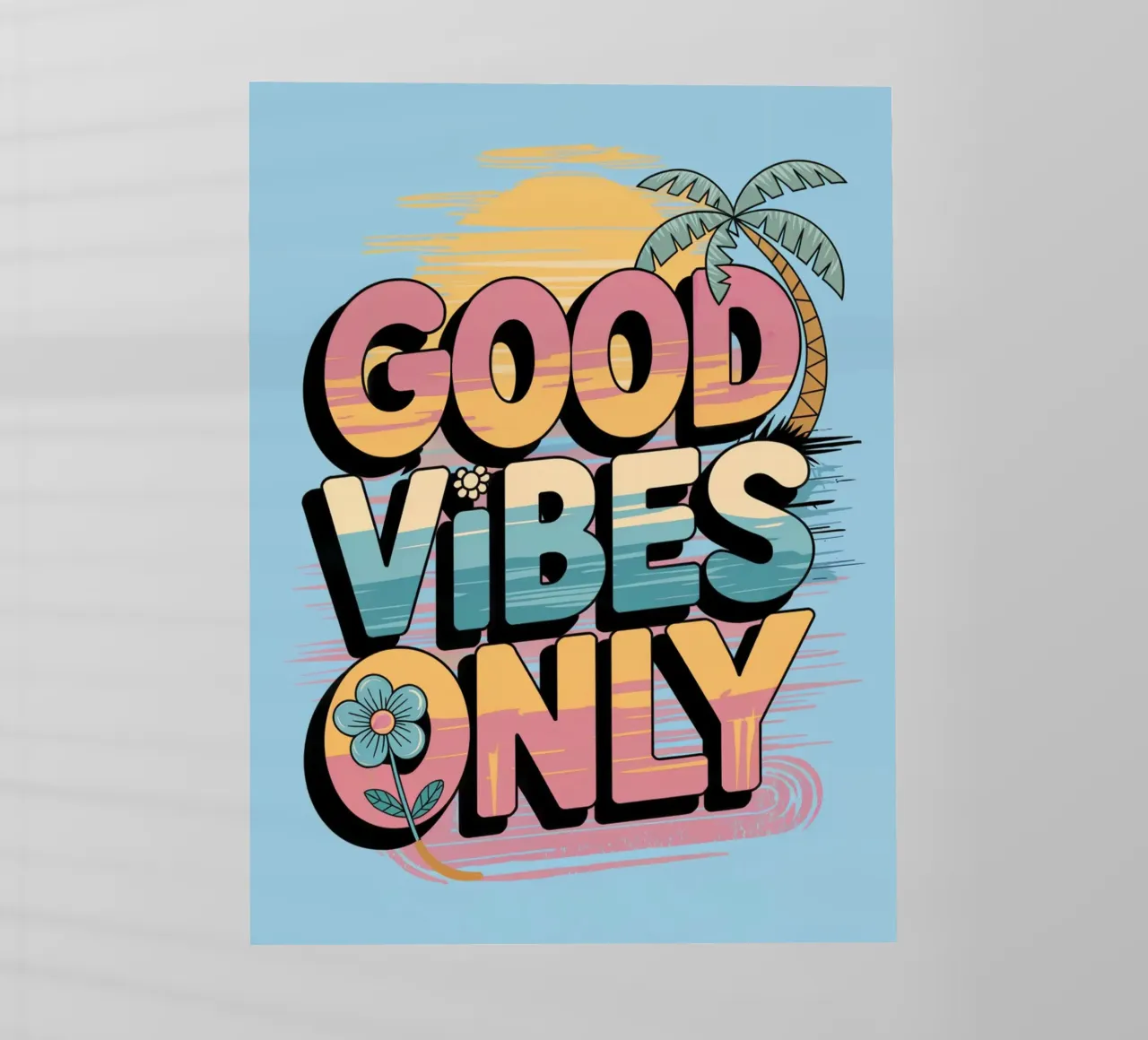 Good Vibes Only backlit film by logic