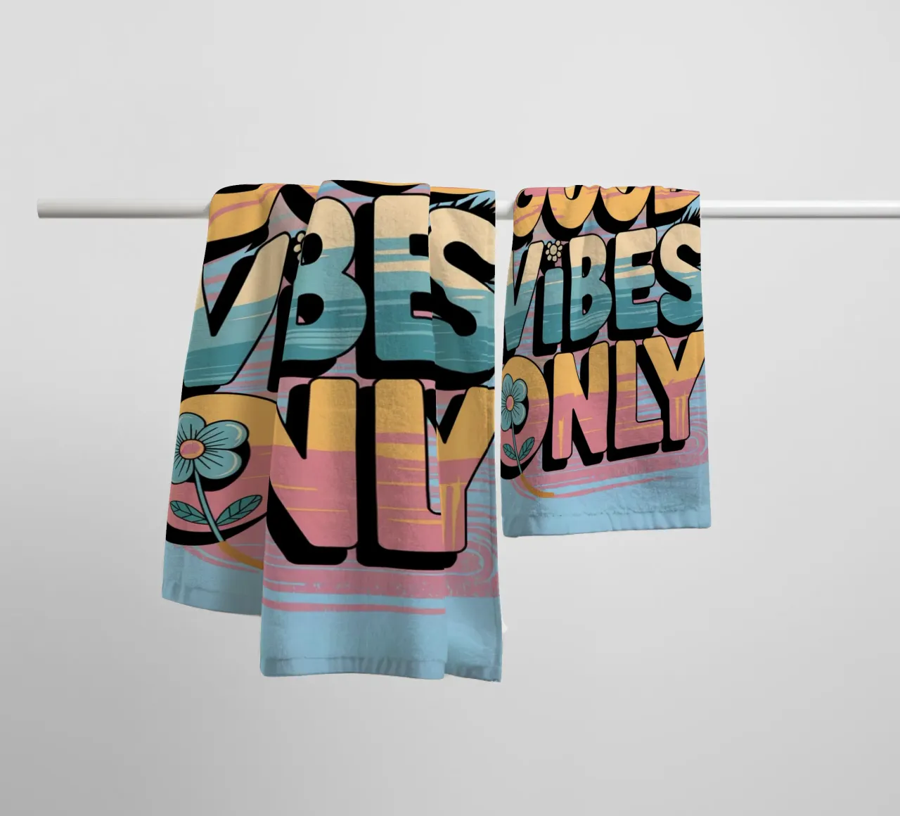 Good Vibes Only towel by logic