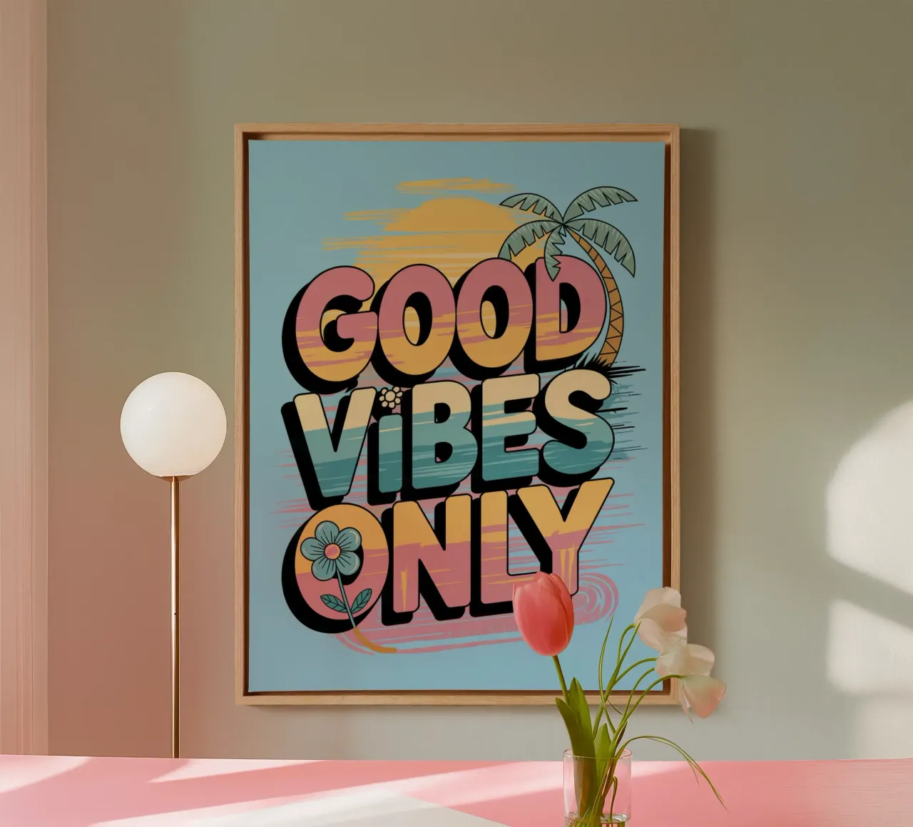 Good Vibes Only canvas by logic