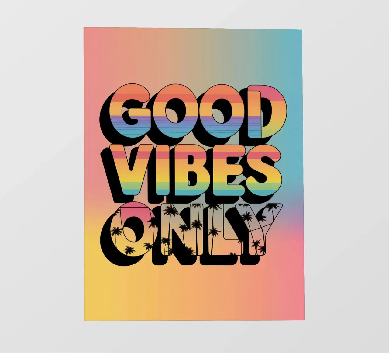 Nur gute Vibes Backlit Folie von logic