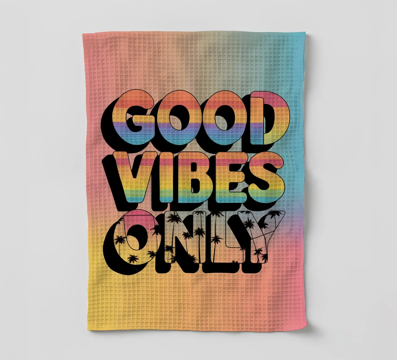 Uniquement des bonnes vibrations torchon de logic