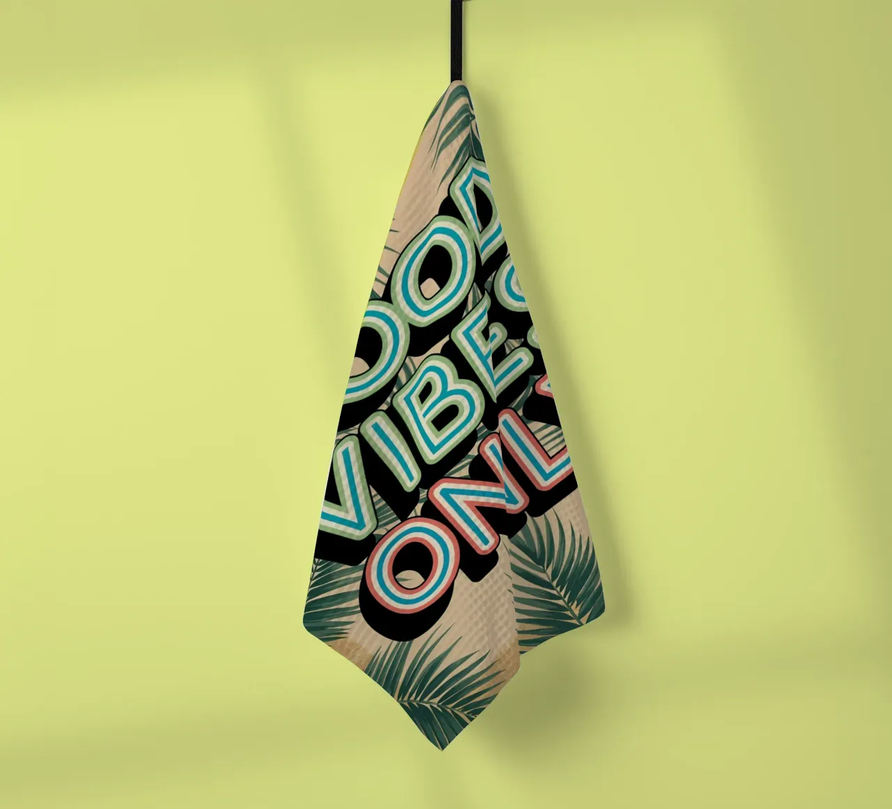 Uniquement des bonnes vibrations torchon de logic