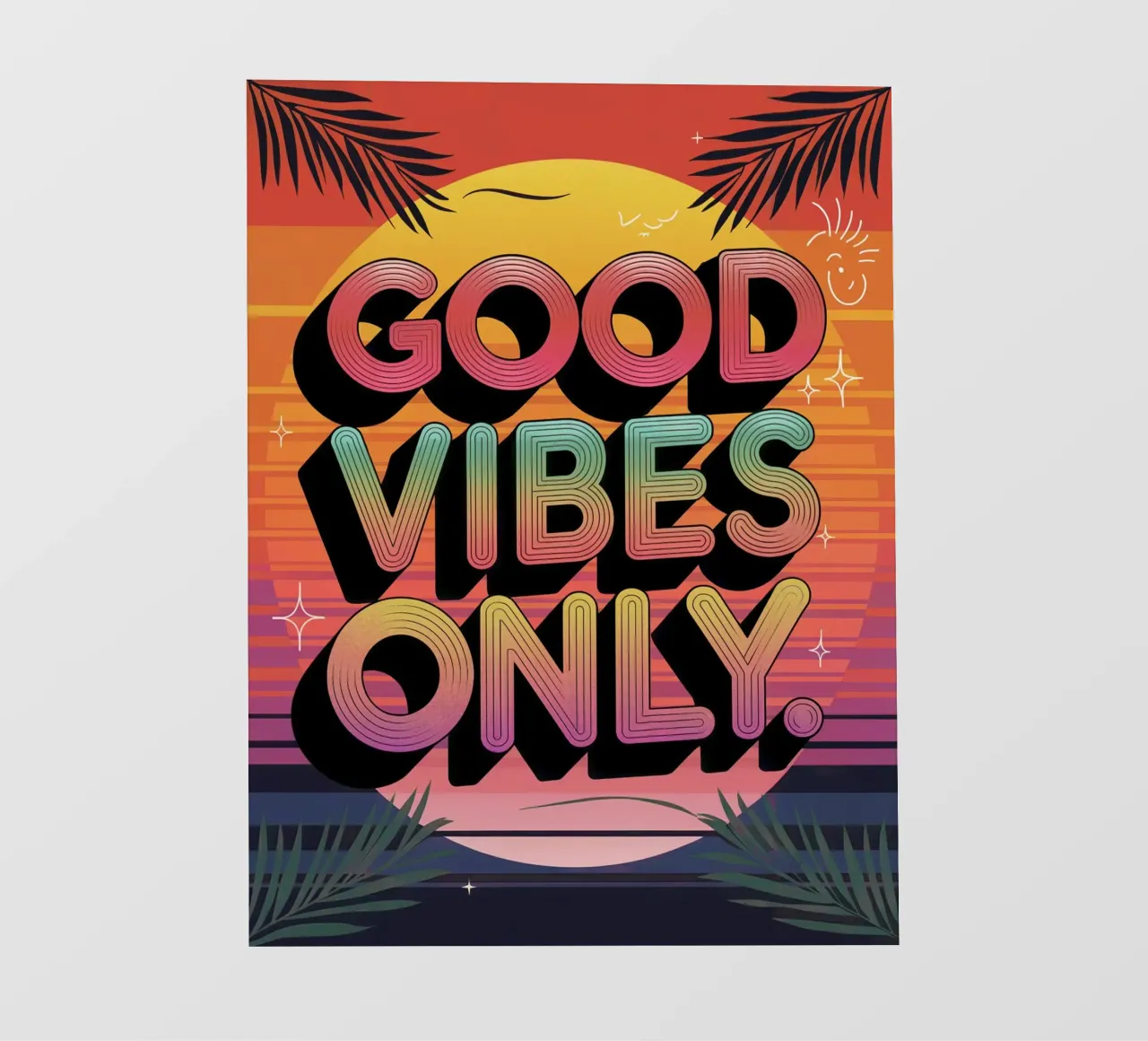 Good Vibes Only backlit film by logic