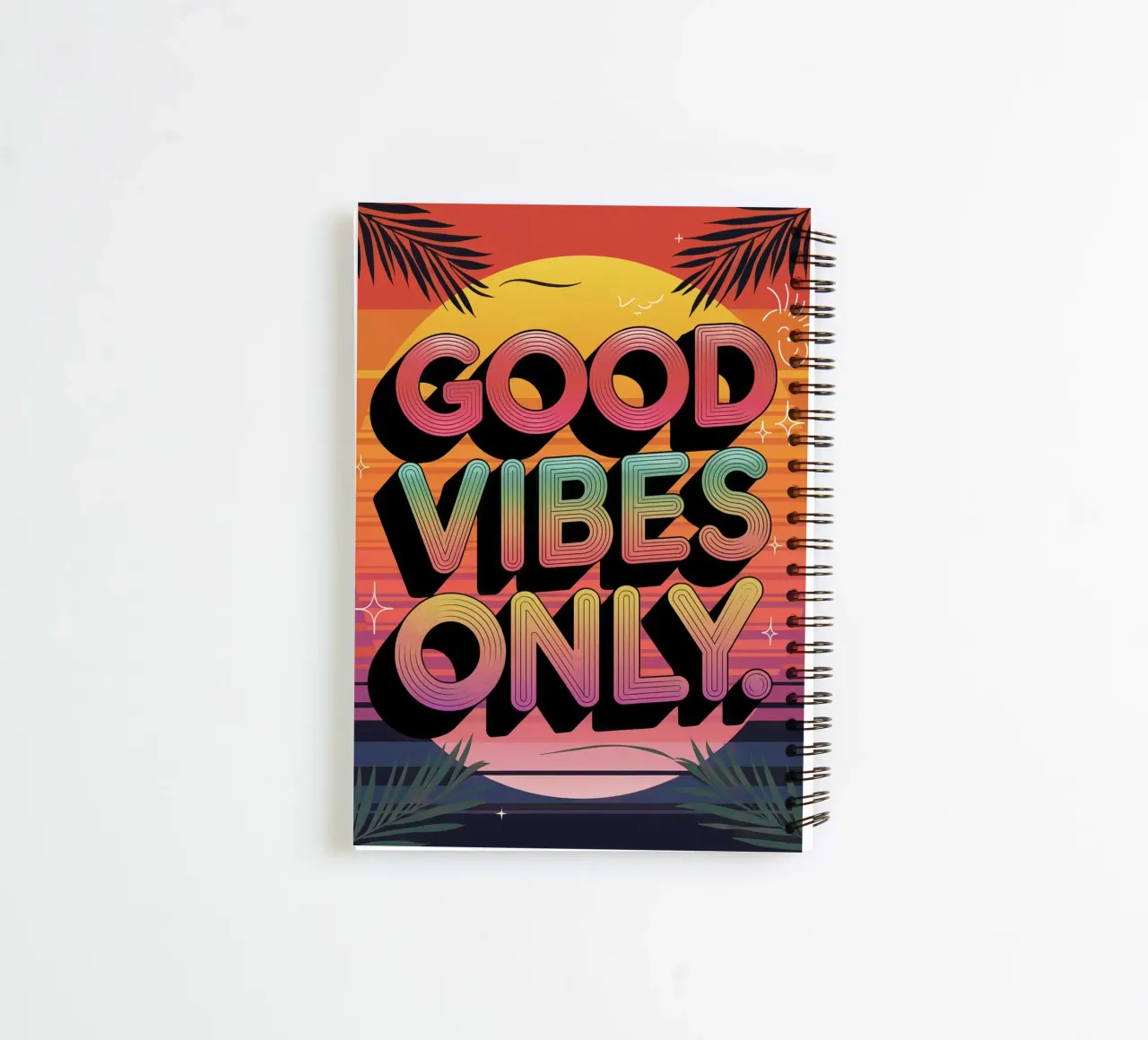 Good Vibes Only spiral notebook by logic