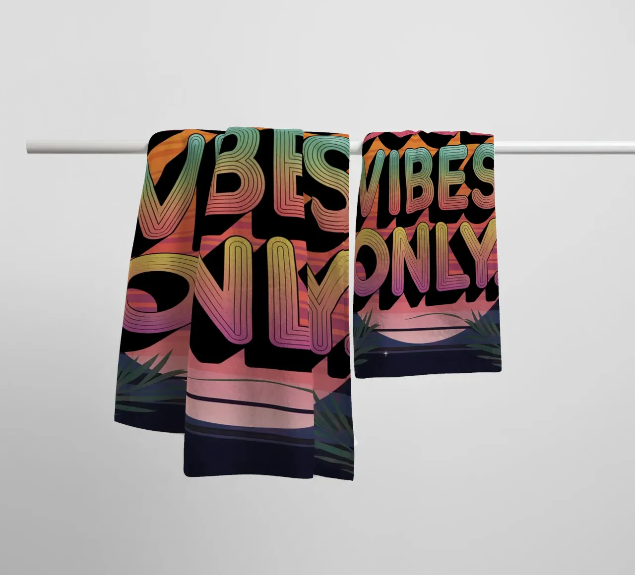 Good Vibes Only towel by logic