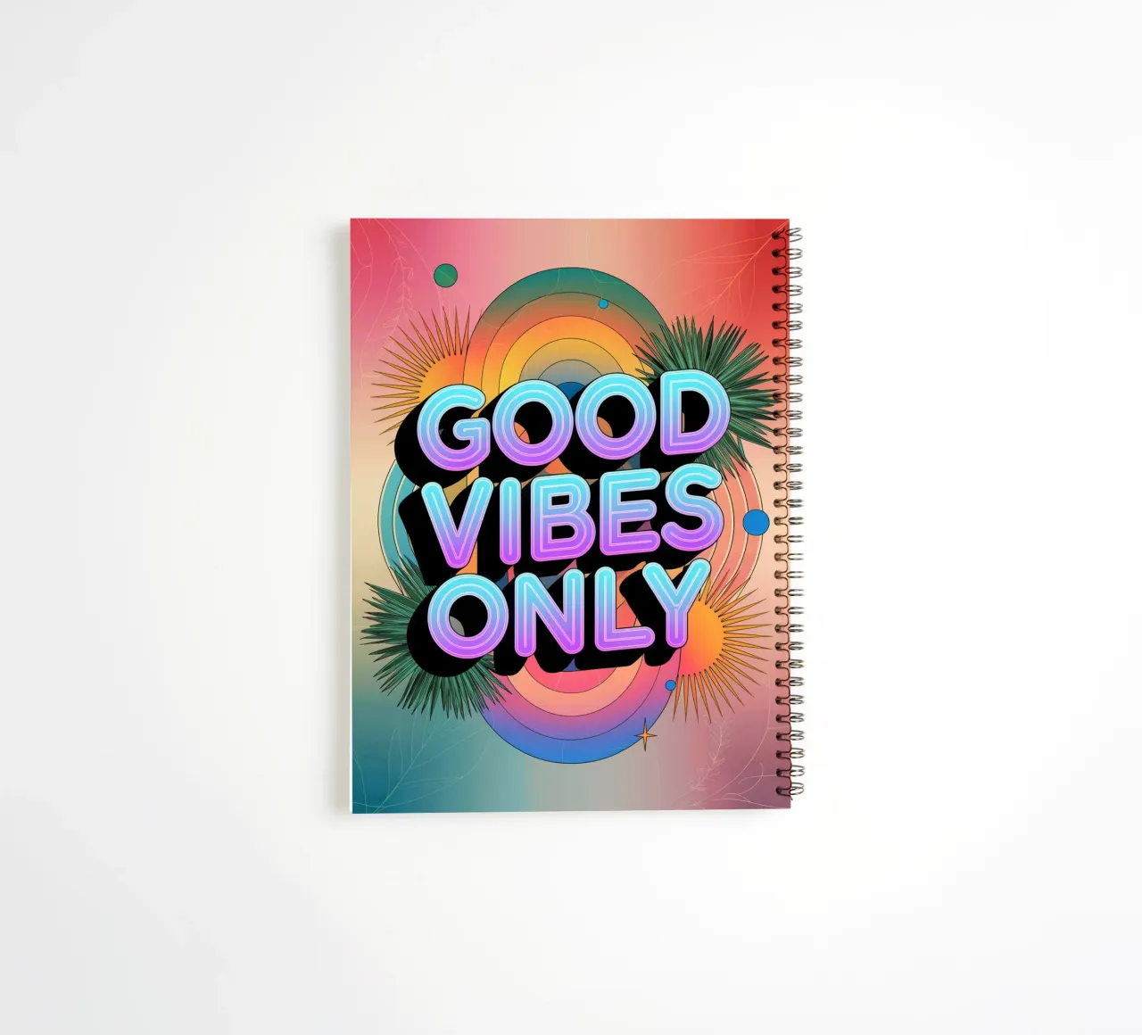 Good Vibes Only spiral notebook by logic