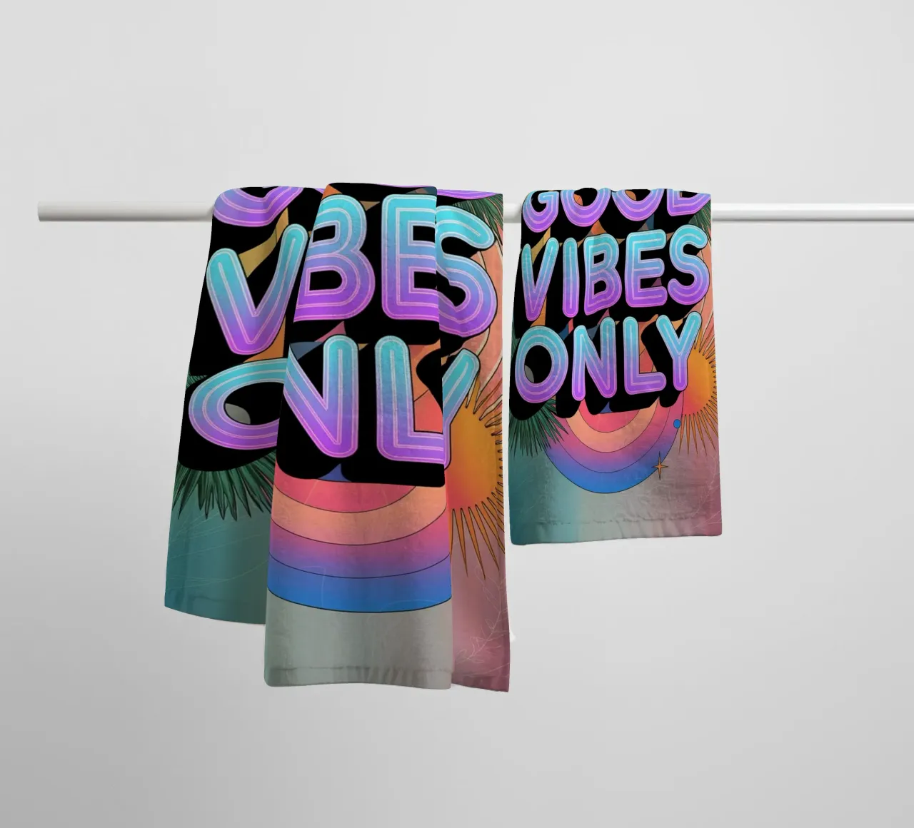 Good Vibes Only towel by logic