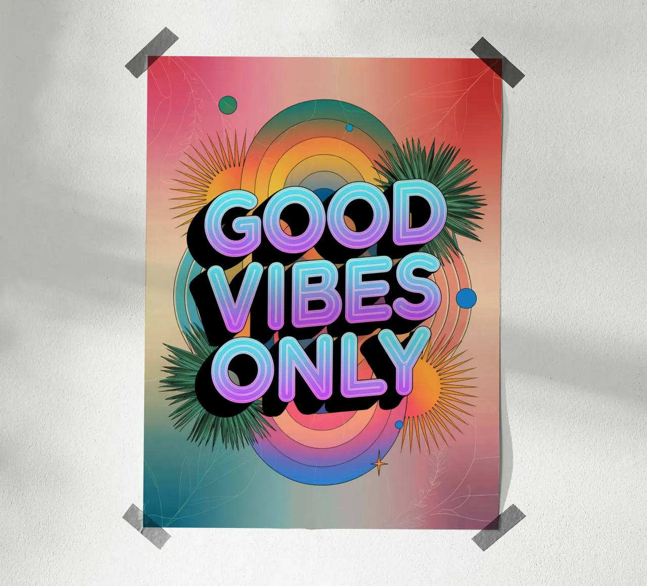 Good Vibes Only hahnemühle by logic