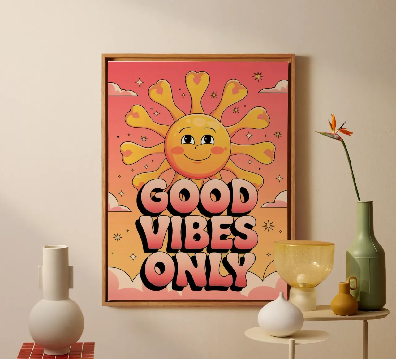Good Vibes Only canvas by logic