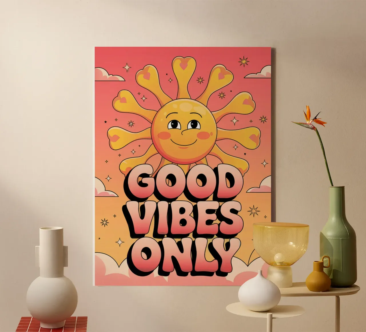 Good Vibes Only canvas by logic