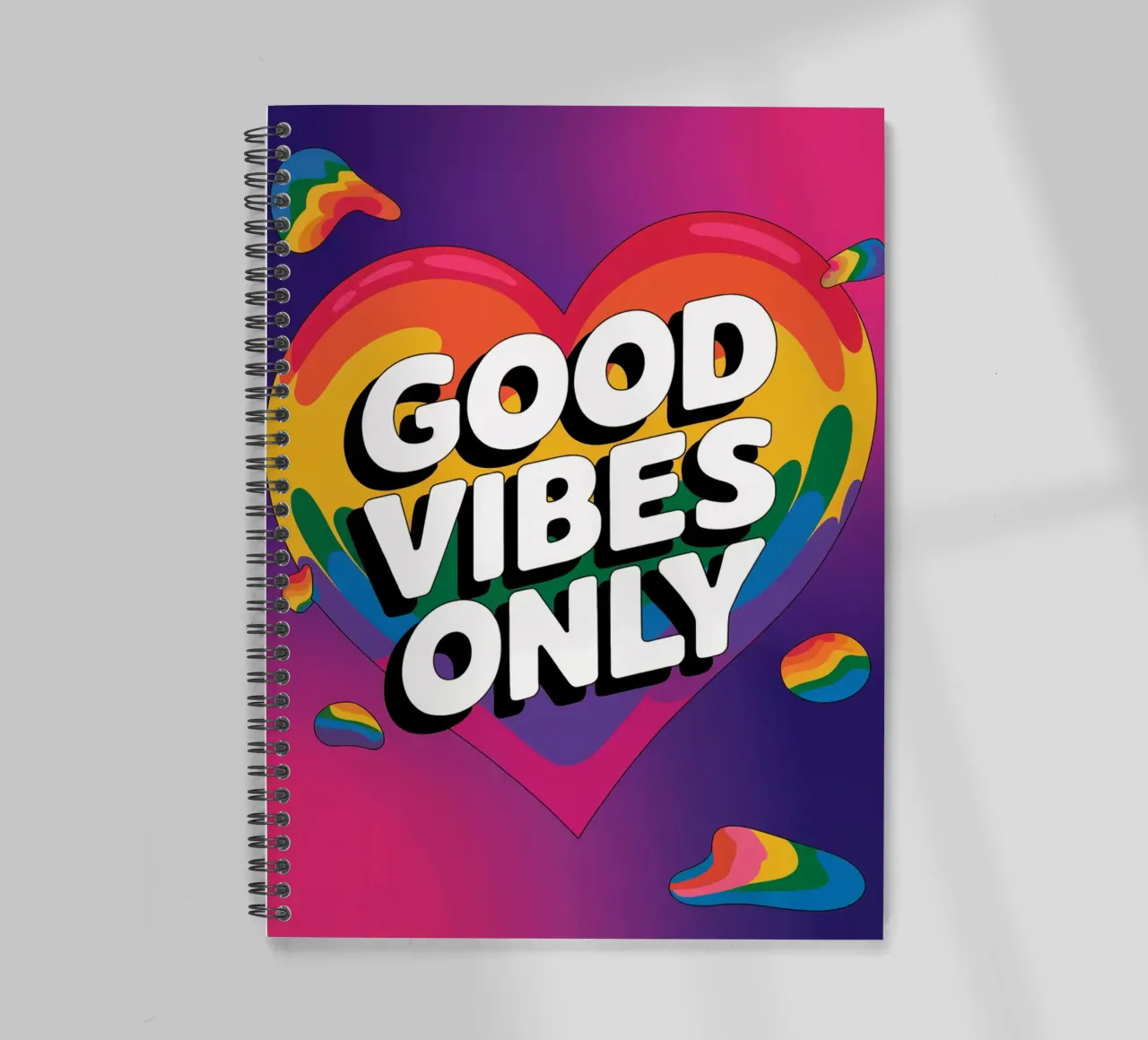 Good Vibes Only spiral notebook by logic