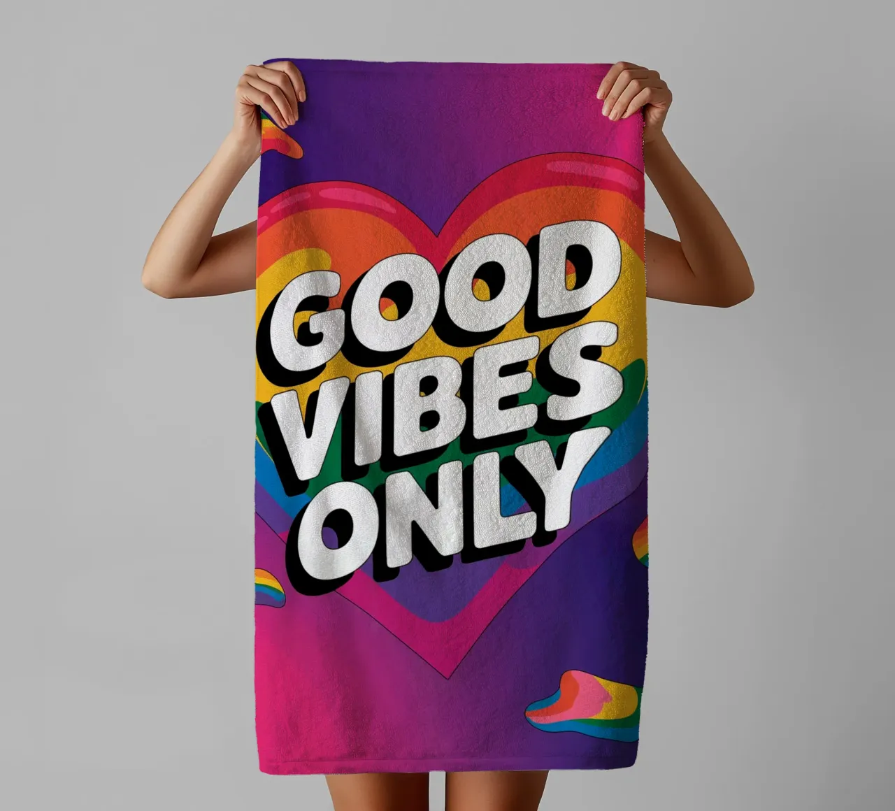 Good Vibes Only towel by logic