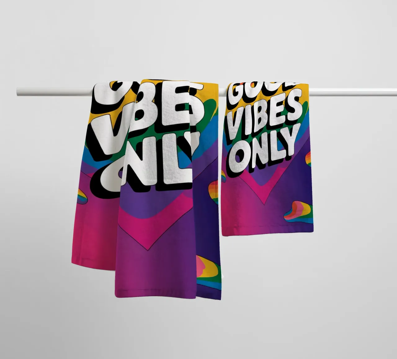 Good Vibes Only towel by logic