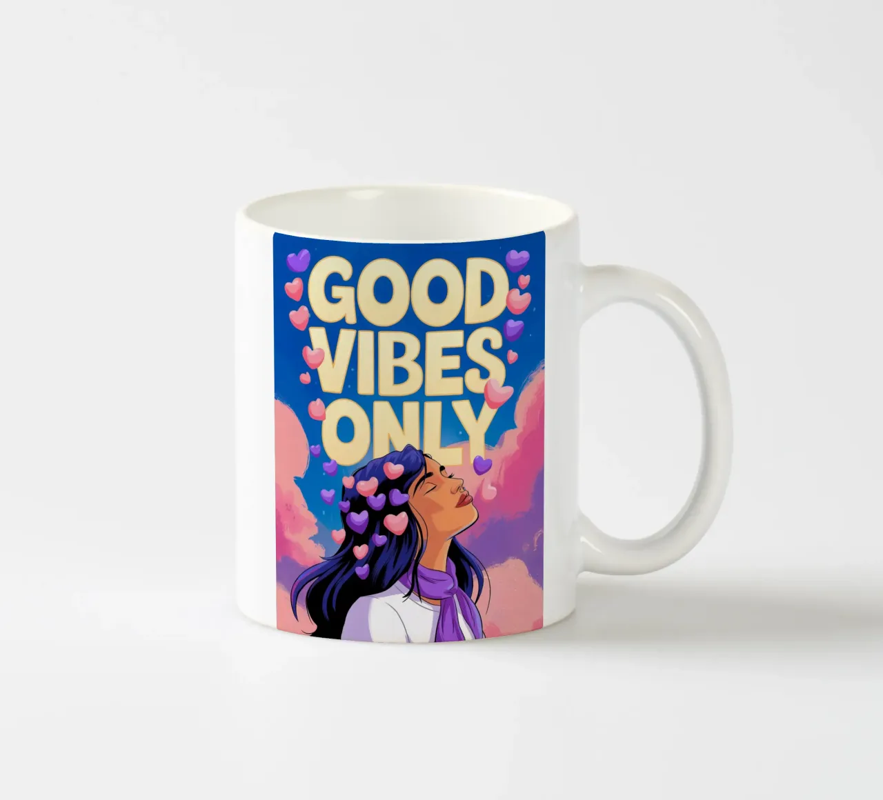 Solo buone vibrazioni tazza in ceramica da logic