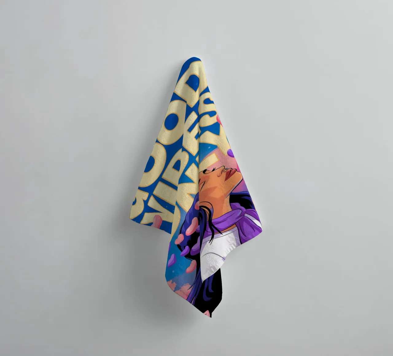 Good Vibes Only towel by logic