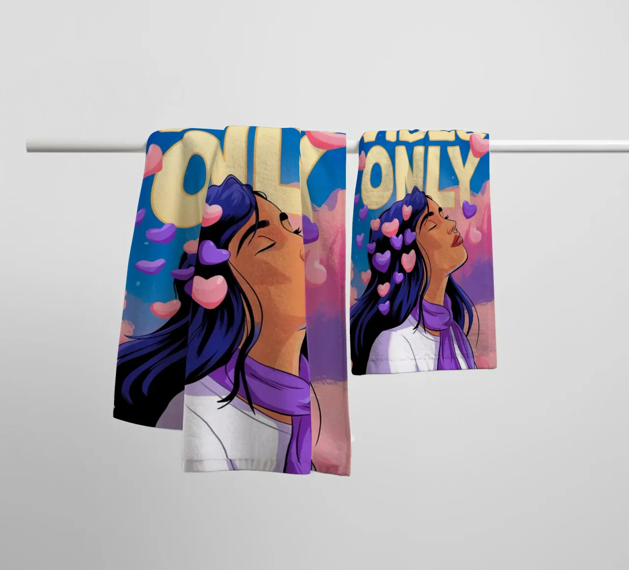 Good Vibes Only towel by logic