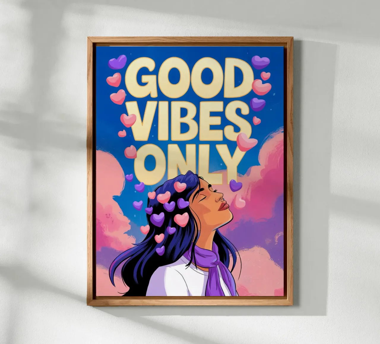 Good Vibes Only alu-dibond by logic