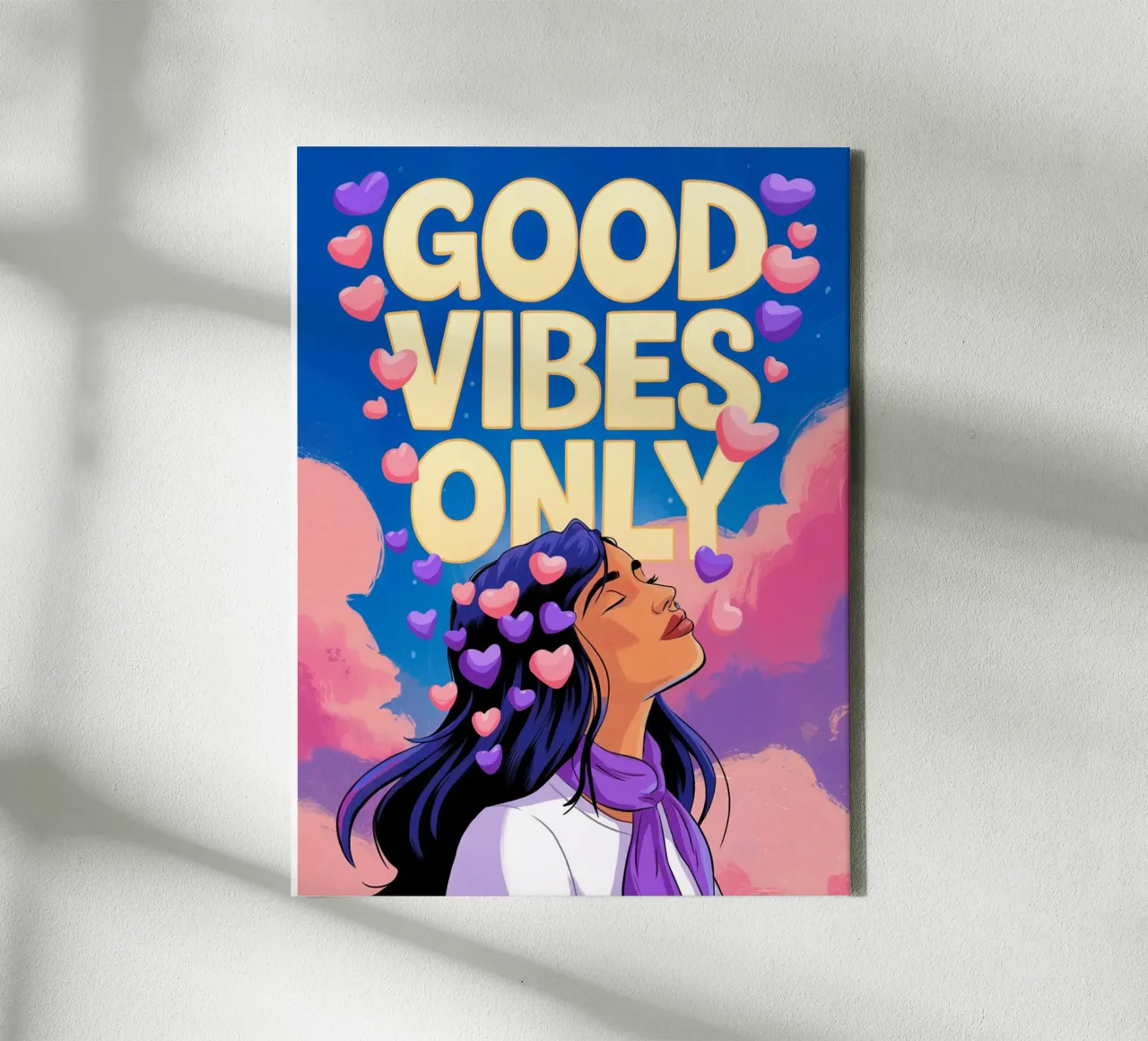 Good Vibes Only canvas by logic