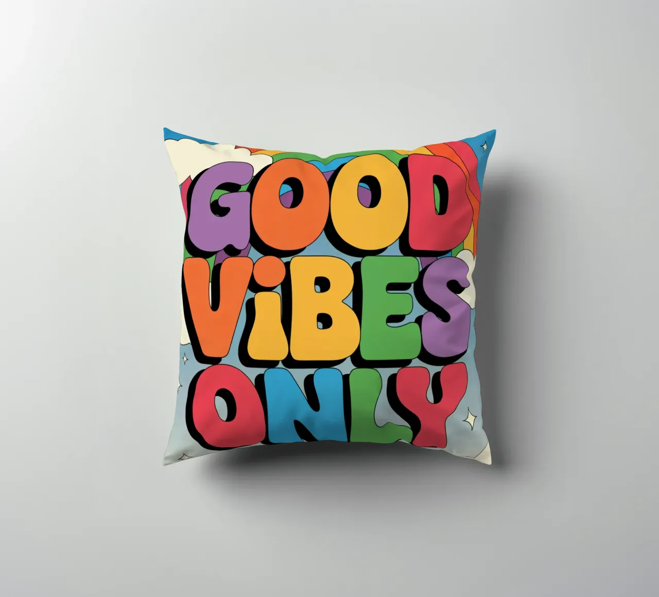 Sunset With Palm Trees decorative cushion by logic