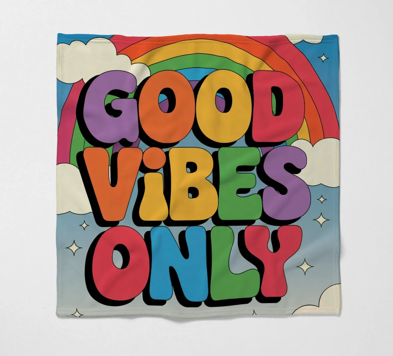 Sunset With Palm Trees fleece blanket by logic
