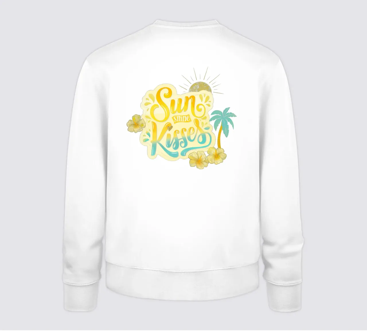 Sunshine Kisses. Summer, Palm Trees and Good Vibes. felpa da CalliLetters