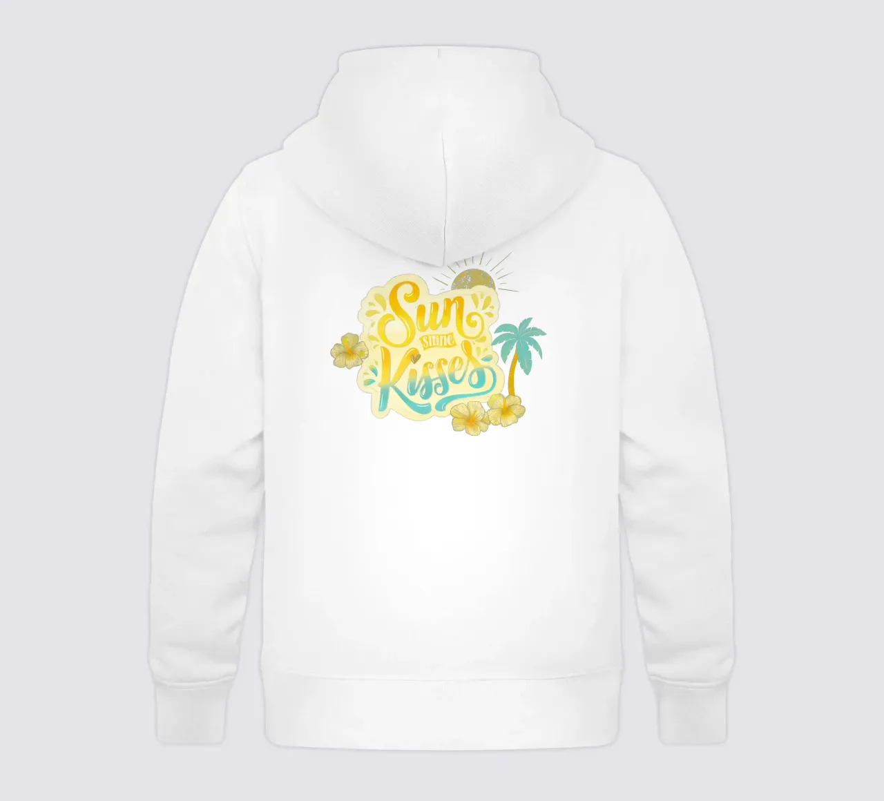 Sunshine Kisses. Summer, Palm Trees and Good Vibes. felpa bambino con cappuccio da CalliLetters