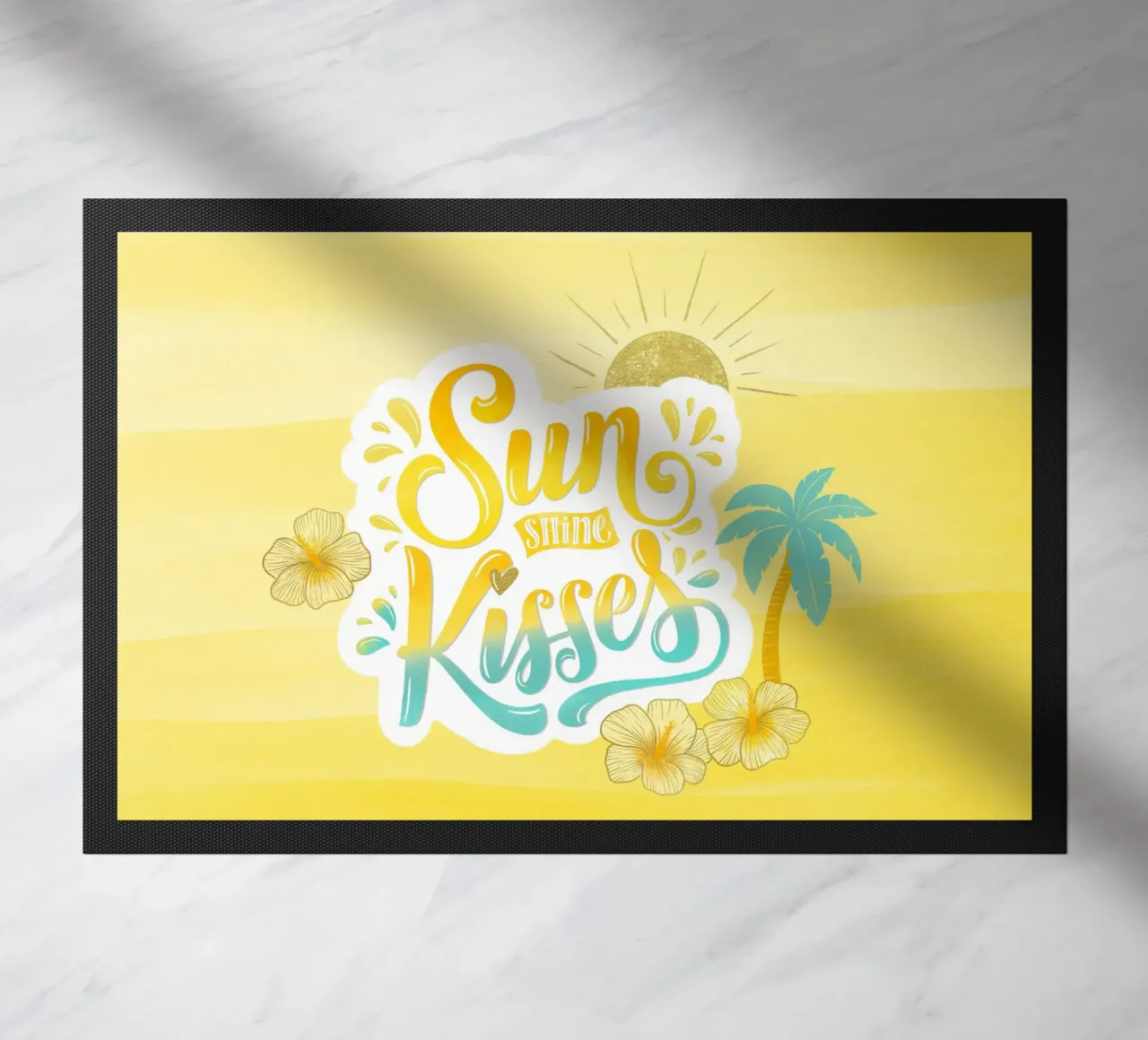 Sunshine Kisses. Summer, Palm Trees and Good Vibes. zerbino da CalliLetters