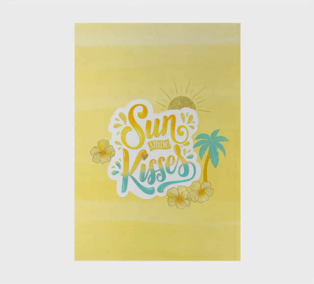 Sunshine Kisses. Summer, Palm Trees and Good Vibes. diario da CalliLetters