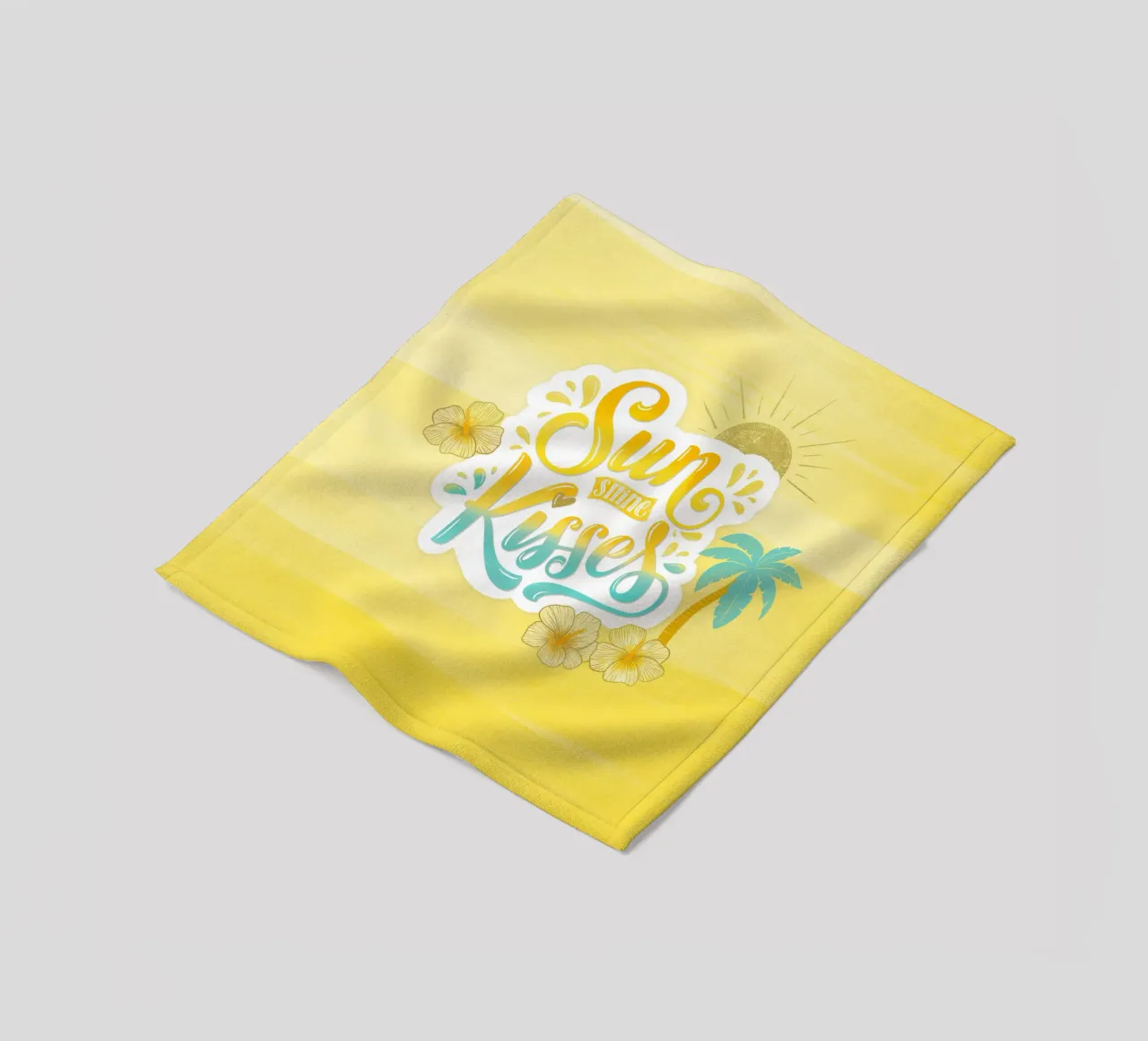 Sunshine Kisses. Summer, Palm Trees and Good Vibes. coperta in pile da CalliLetters