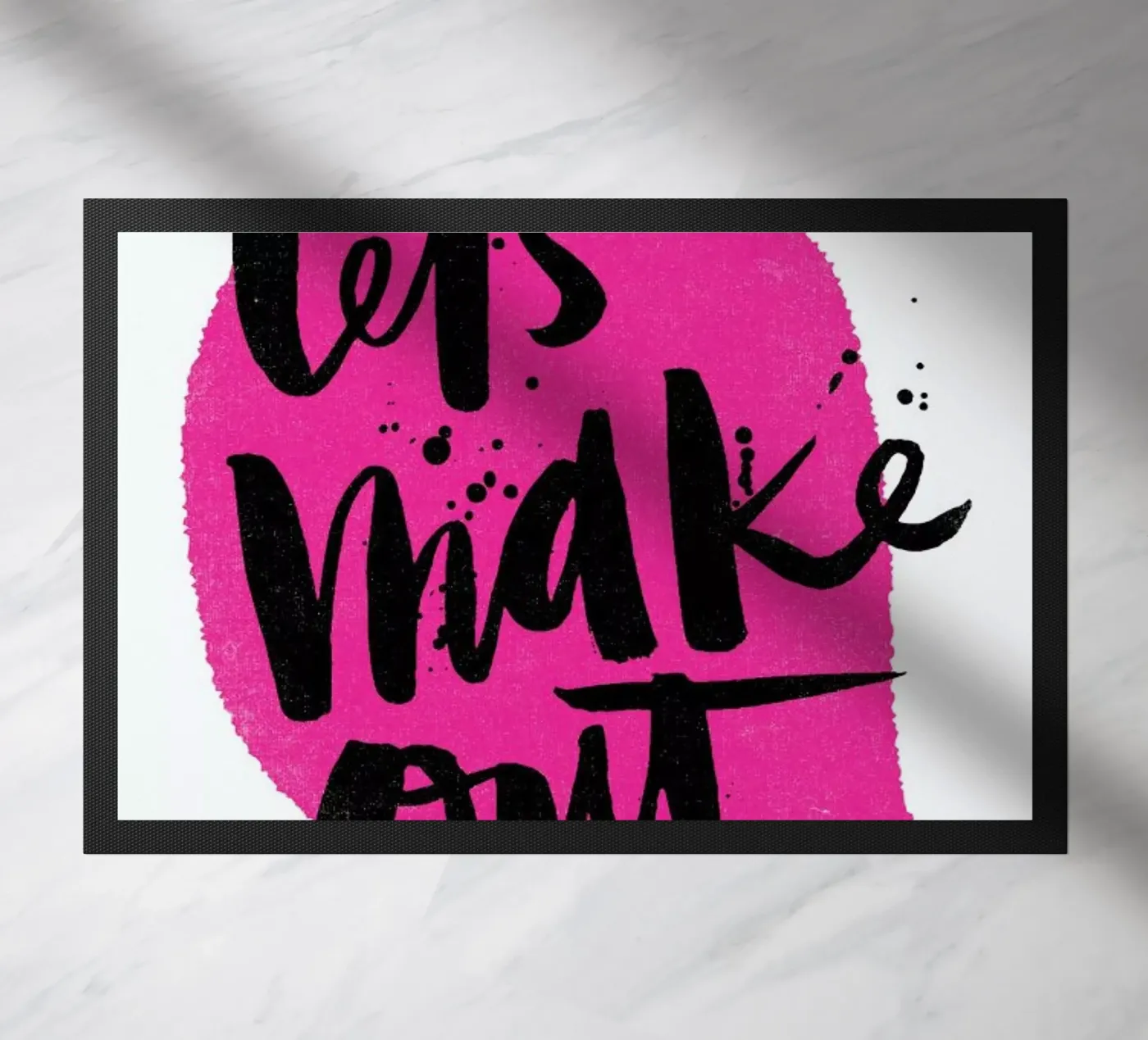 Let's Make Out doormat by Matthew Taylor Wilson