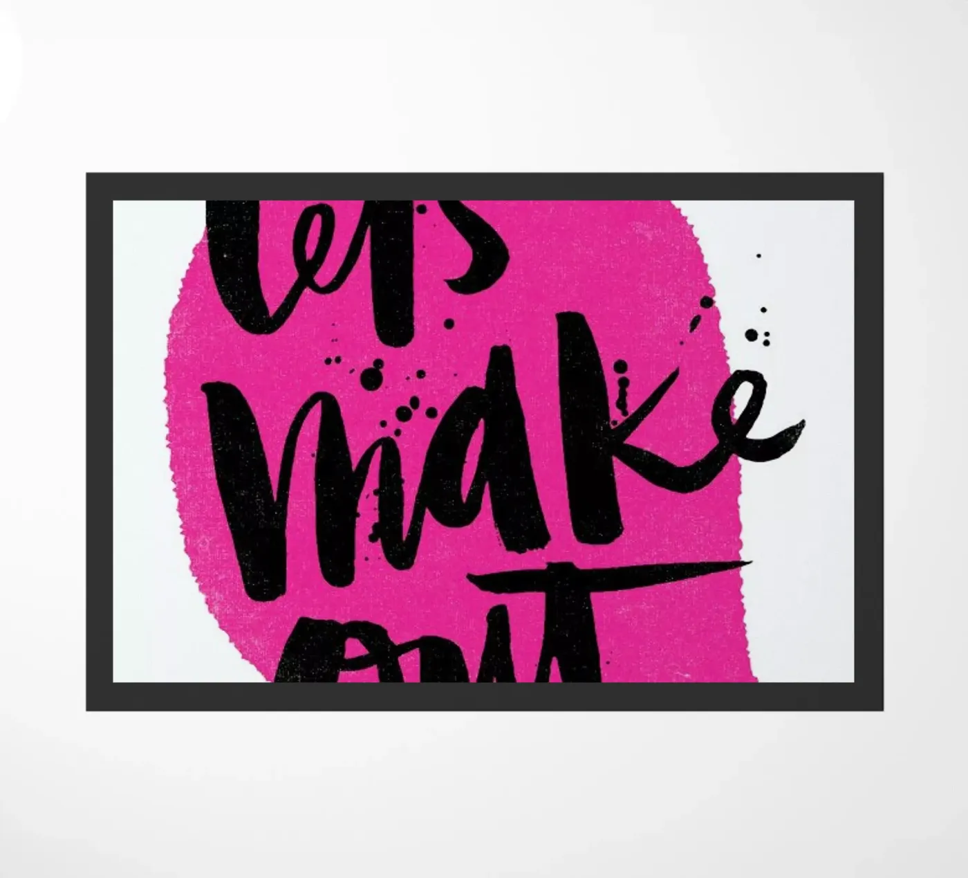 Let's Make Out doormat by Matthew Taylor Wilson