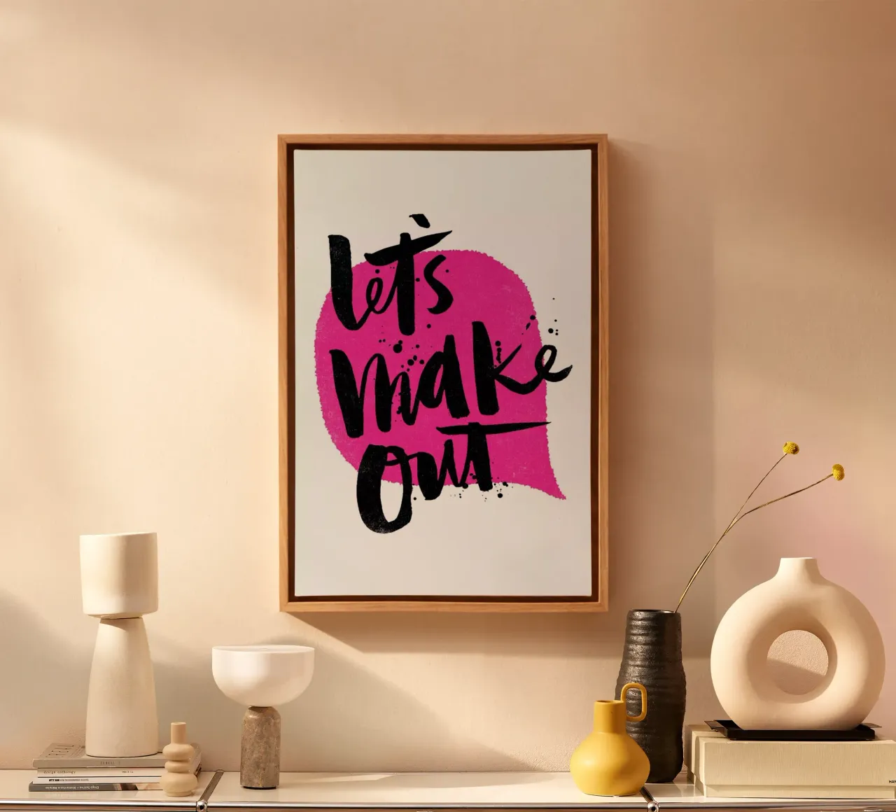 Let's Make Out tela con Cornice a cassetta da Matthew Taylor Wilson