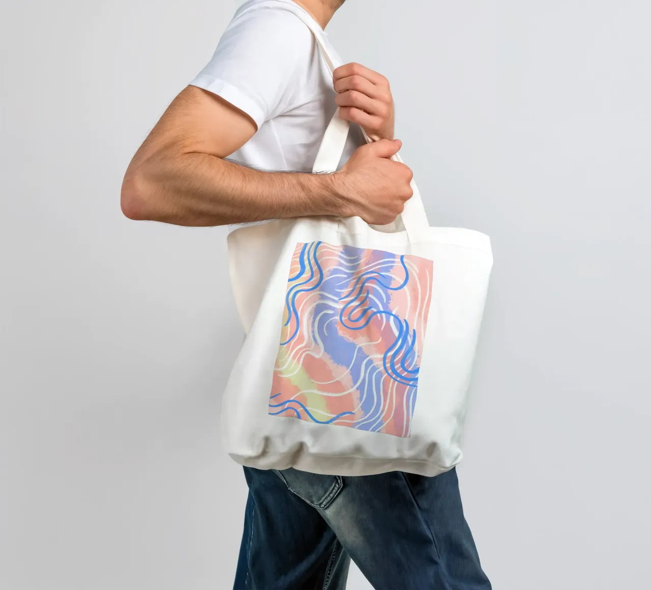 abstract colorful movement vibrations borsa in juta da janine.aigner.work