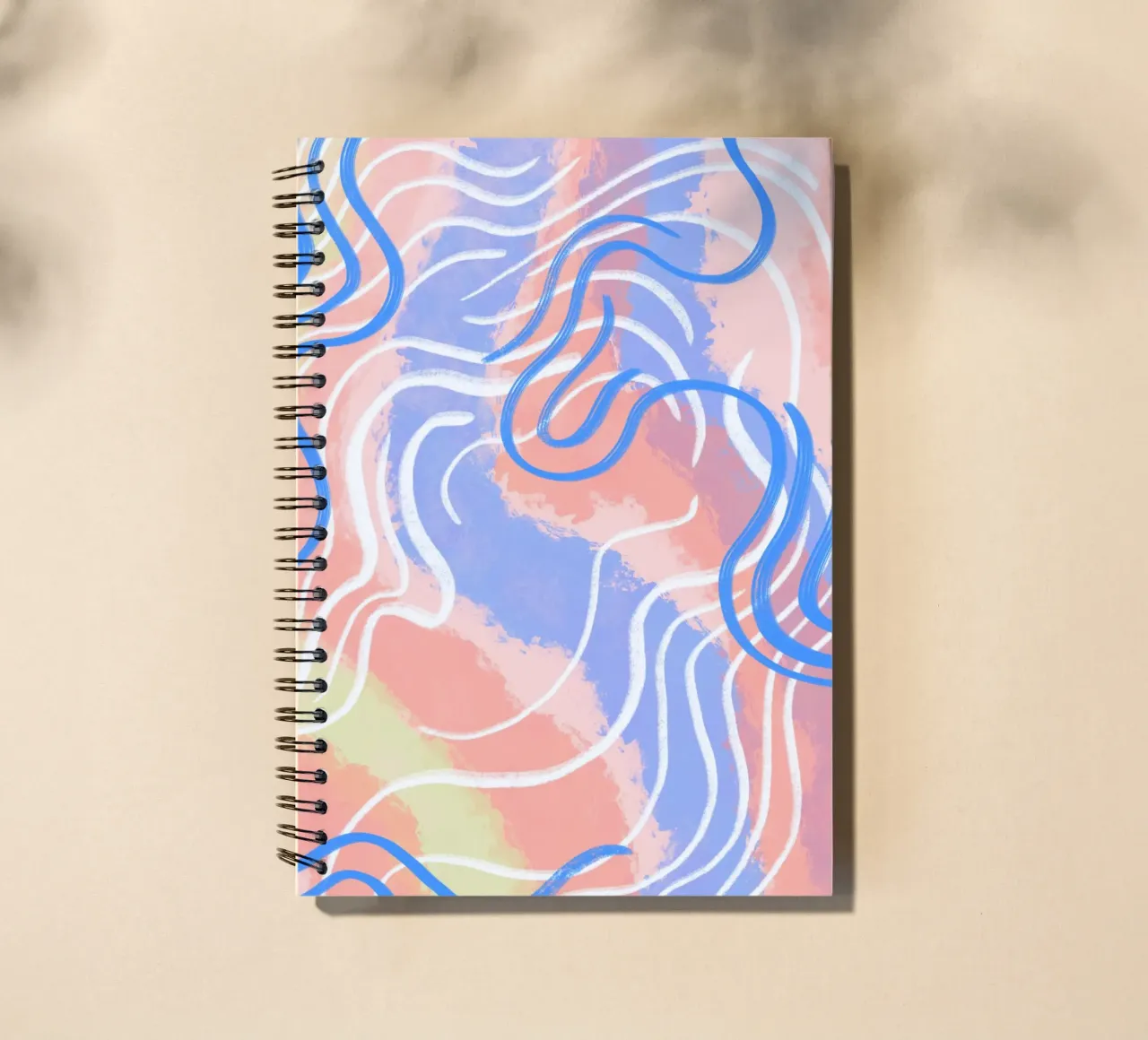abstract colorful movement vibrations spiral notebook by janine.aigner.work