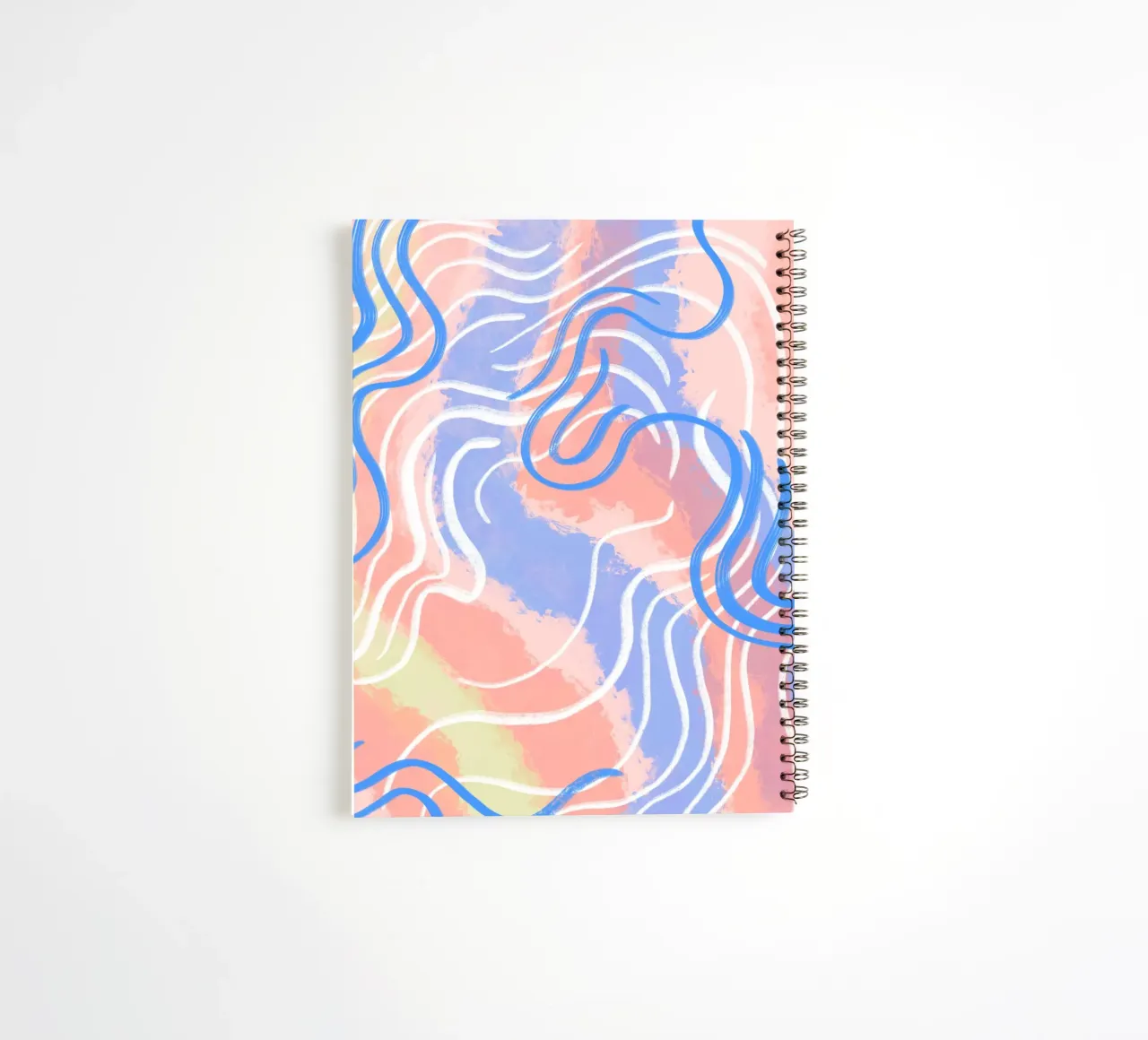 abstract colorful movement vibrations spiral notebook by janine.aigner.work