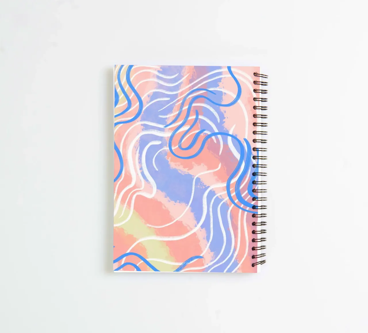 abstract colorful movement vibrations spiral notebook by janine.aigner.work