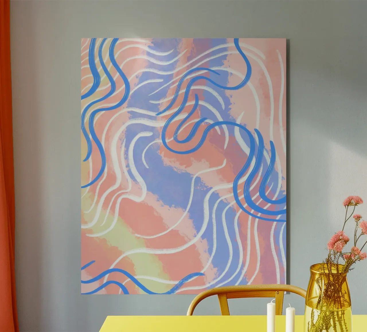 abstract colorful movement vibrations alluminio dibond da janine.aigner.work