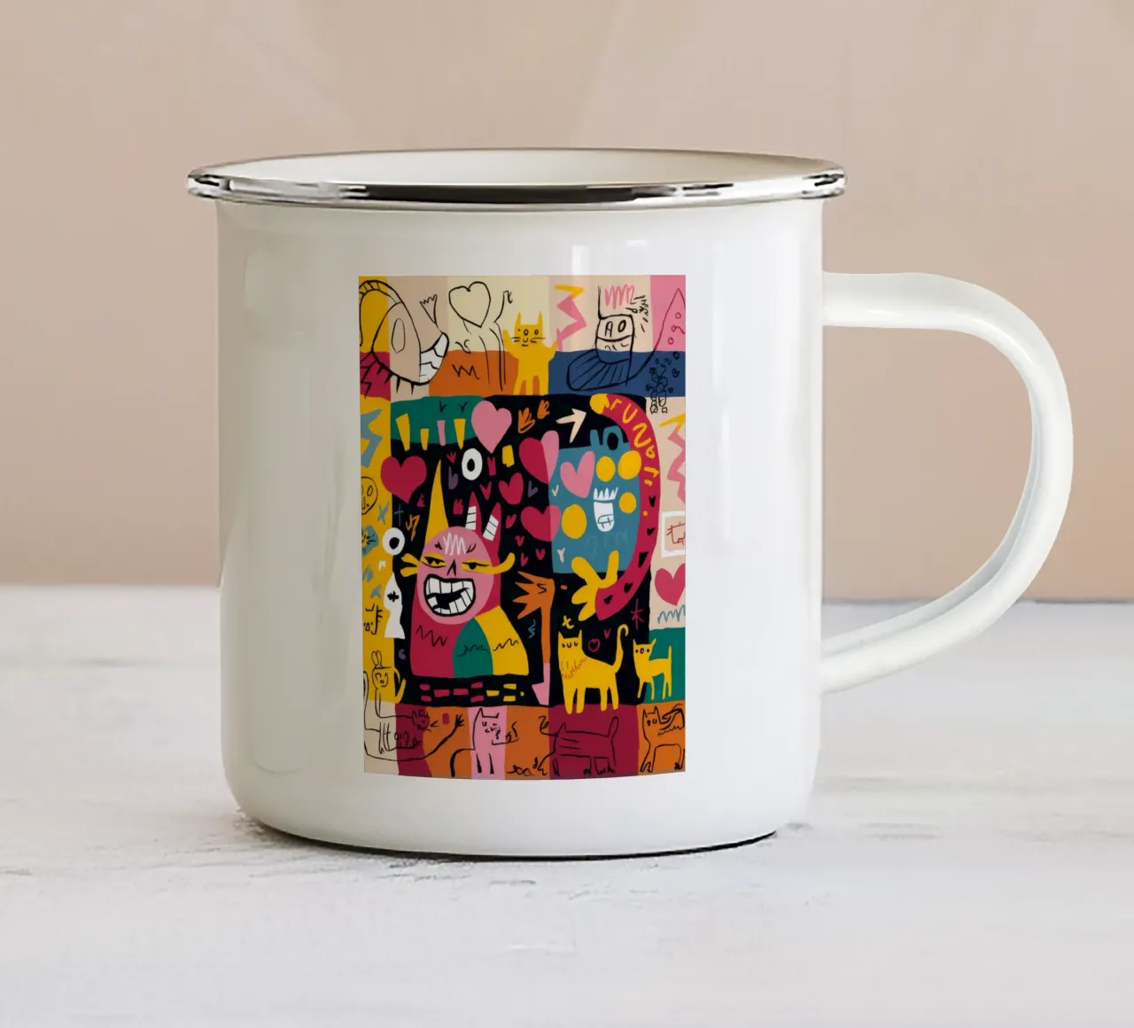 Expresiones sinceras taza de esmalte de Monarco Virtuoso