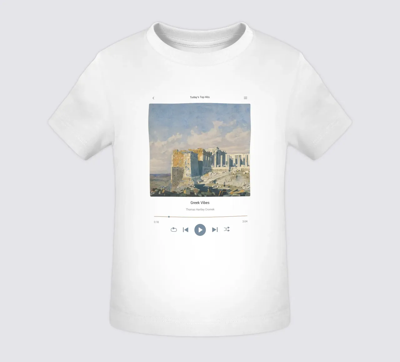 Griekse sferen baby t-shirt van Vintagrafica