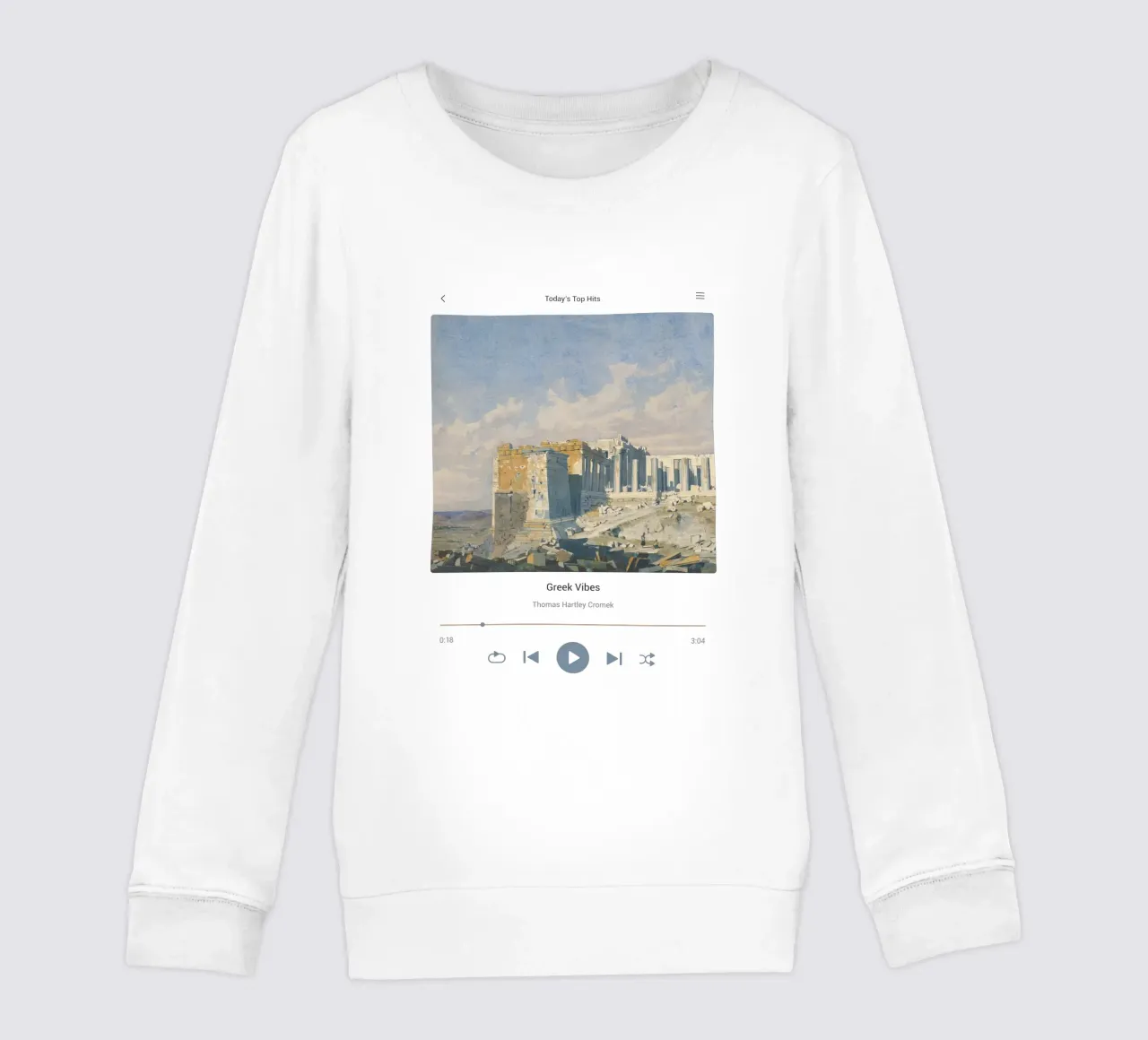 Greek Vibes kids sweatshirt by Vintagrafica
