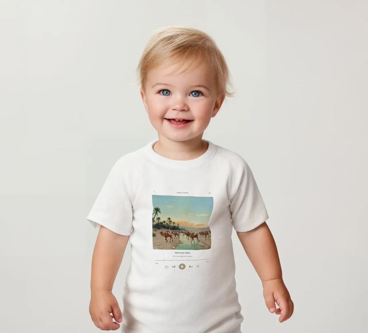 Moroccan Vibes baby t-shirt by Vintagrafica