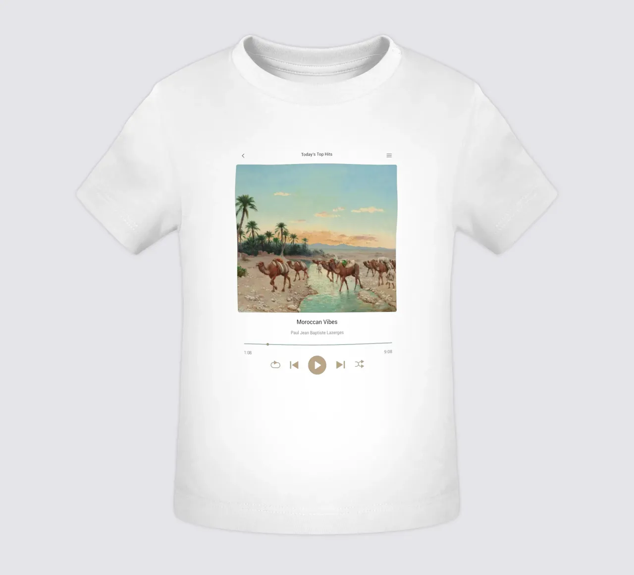 Moroccan Vibes baby t-shirt by Vintagrafica